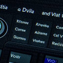 Description: A close up of a computer screen featuring a user interface of an AI voice generator software. The user interface contains a series of buttons and options to customize the voice.