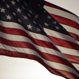 Una imagen de una bandera de los Estados Unidos que ondea al viento.