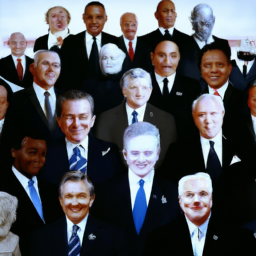 A group photo of various leaders and presidents, representing the diverse impact of the 14th president across different institutions and countries.