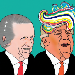 A digital image depicting US presidents wearing a hairstyle with polarised opinions.