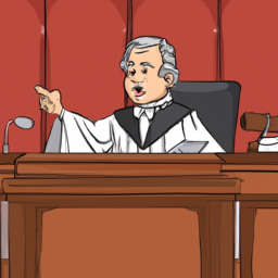 description: an image of a judge in a courtroom, presiding over a trial.category: congress